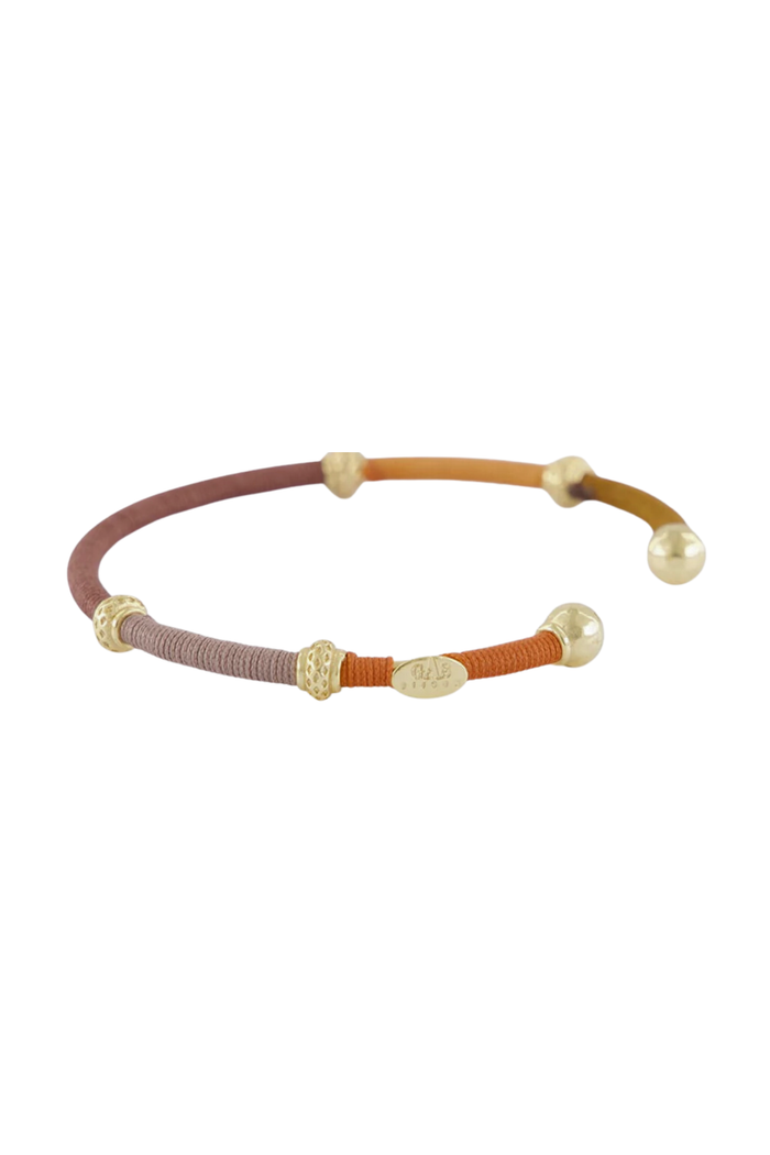 Zanzifull Thread Bracelet | Brown/Rust