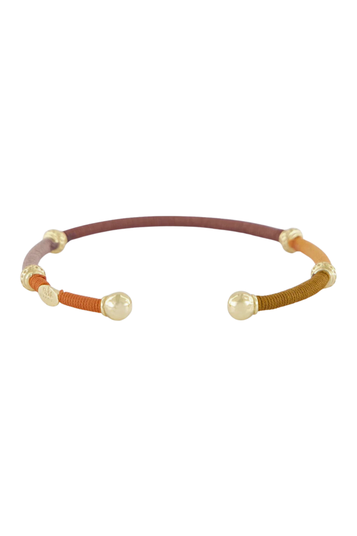 Zanzifull Thread Bracelet | Brown/Rust