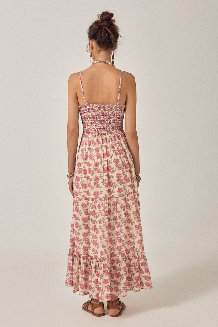 Zara Sleeveless Dress | Gordon Roses Scottish Pink