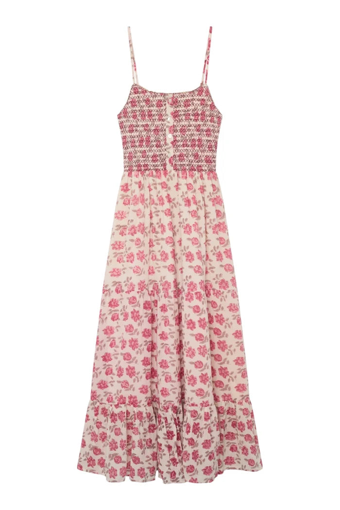 Zara Sleeveless Dress | Gordon Roses Scottish Pink