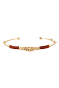 Zizanie Cuff Bracelet | Burgundy