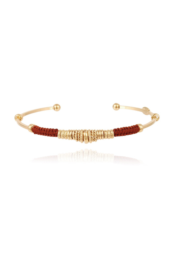 Zizanie Cuff Bracelet | Burgundy