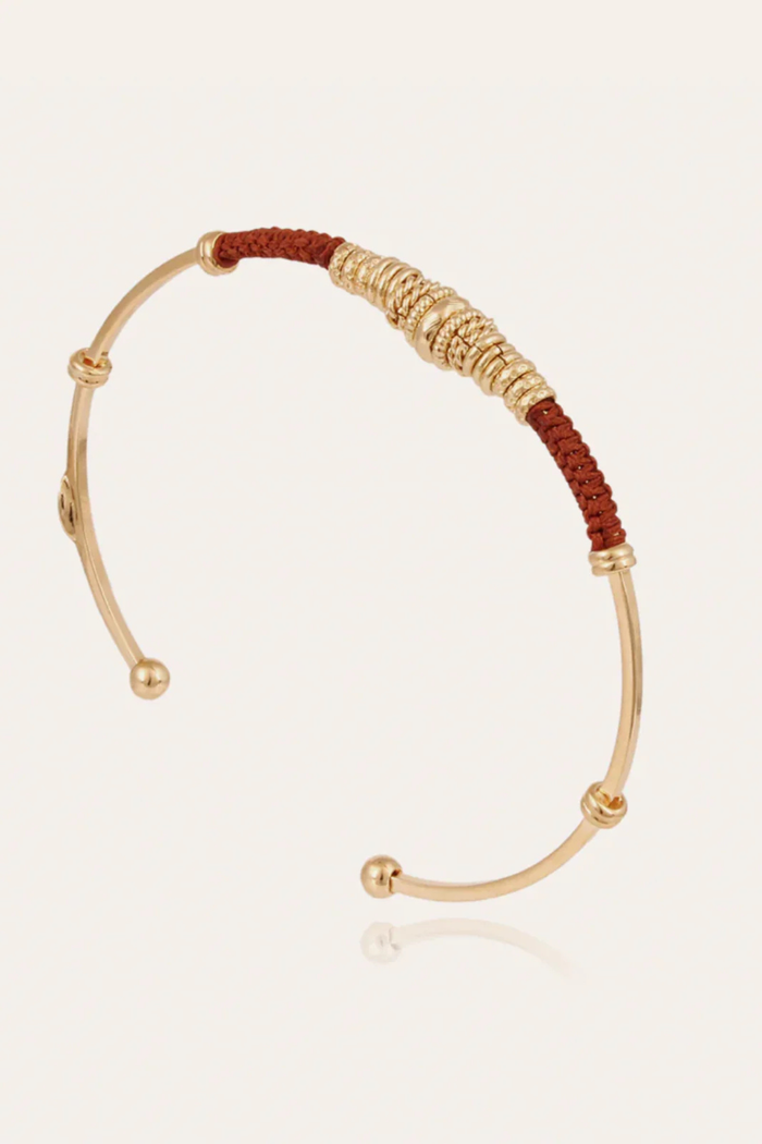 Zizanie Cuff Bracelet | Burgundy